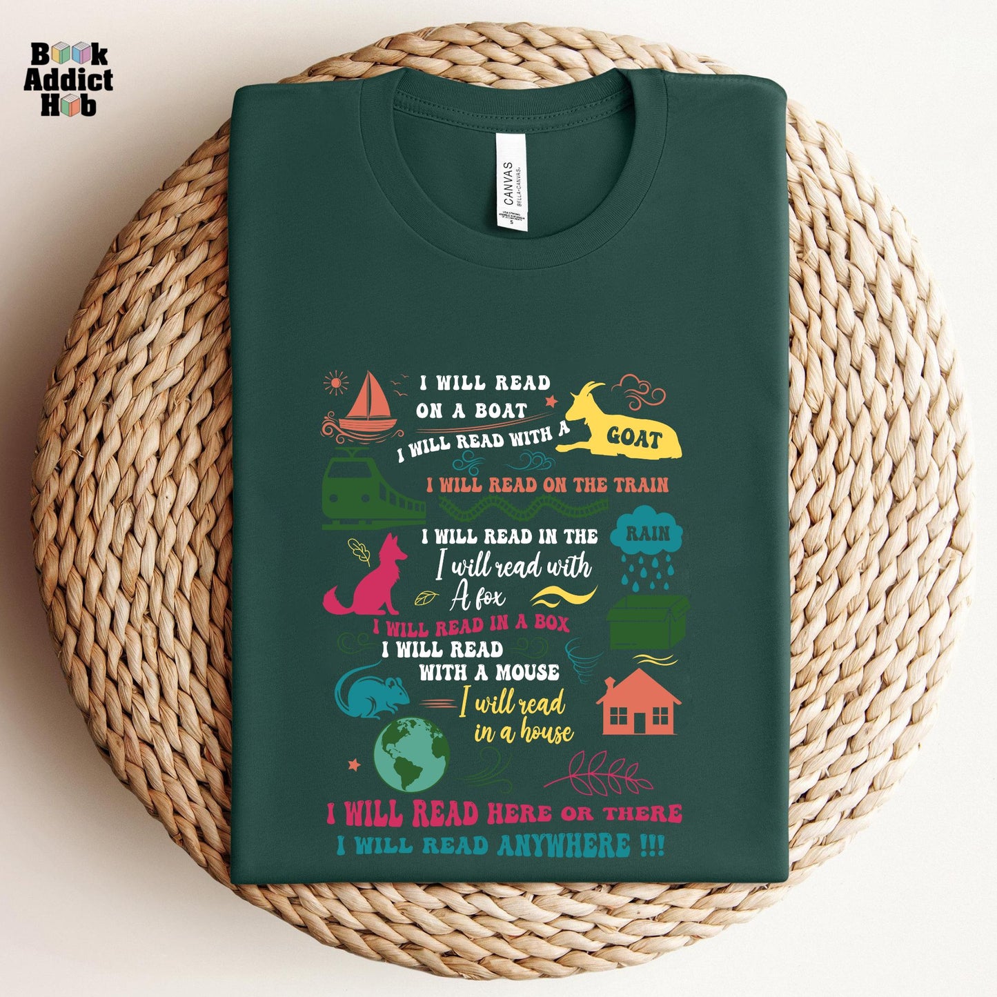 I Will Read Here Or There Tee