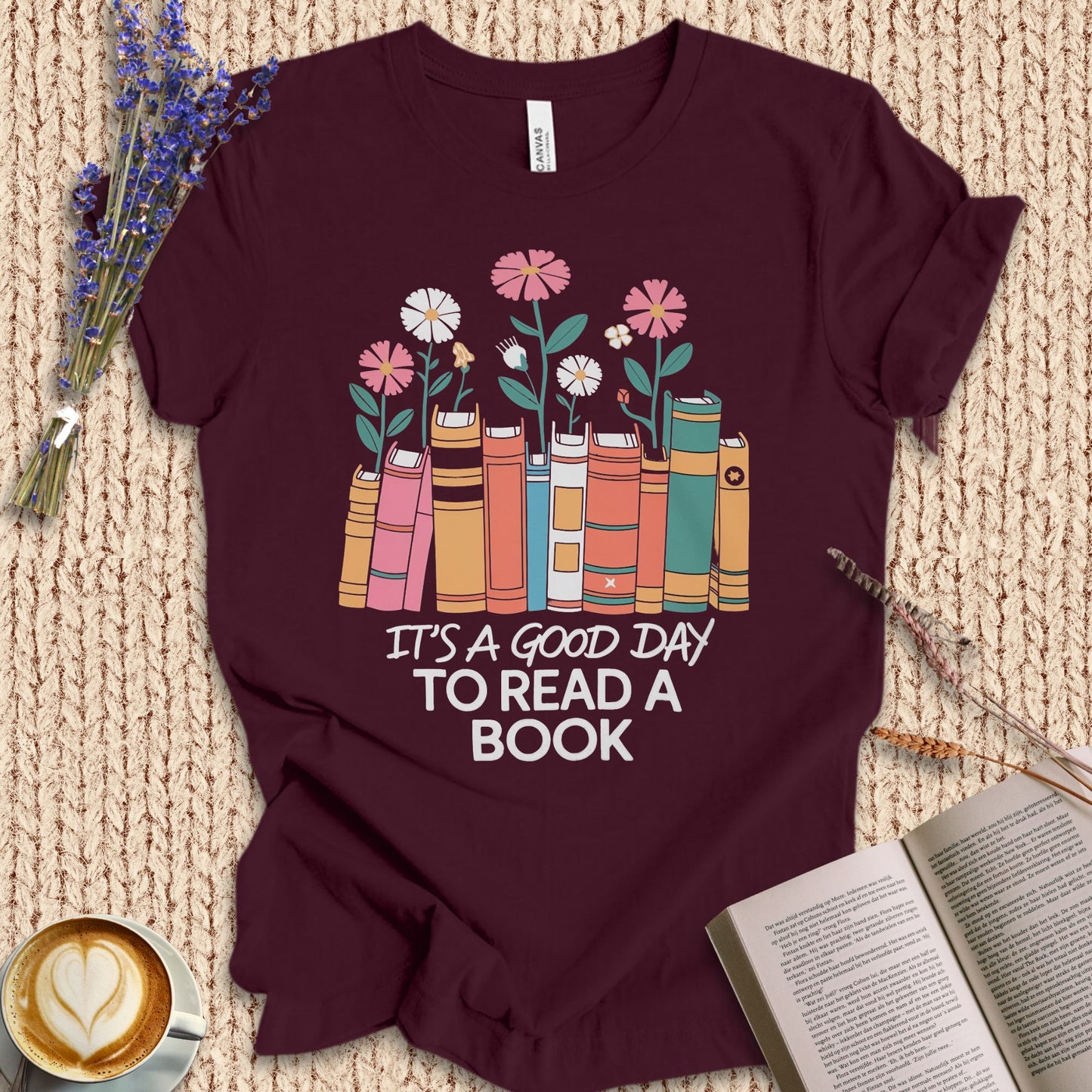 Good Day To Read Book Tee