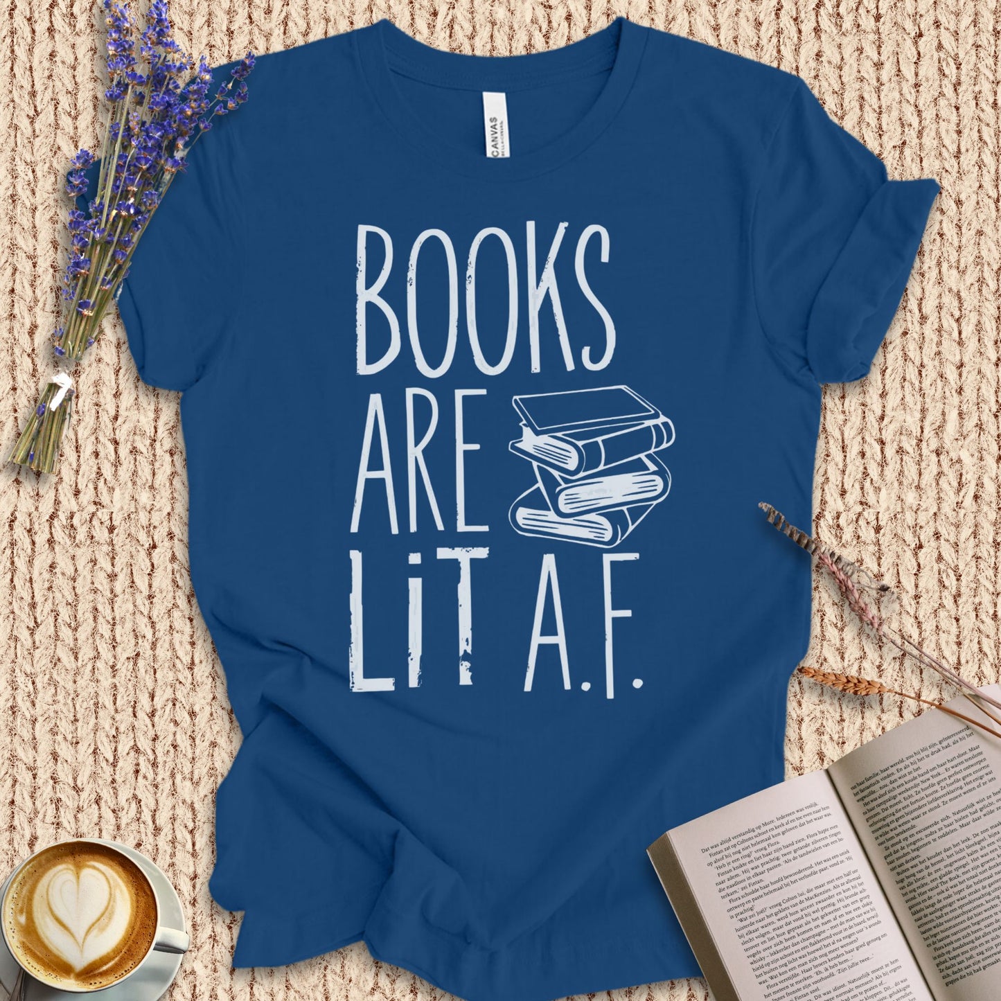 Book Are Lit A.F. Tee