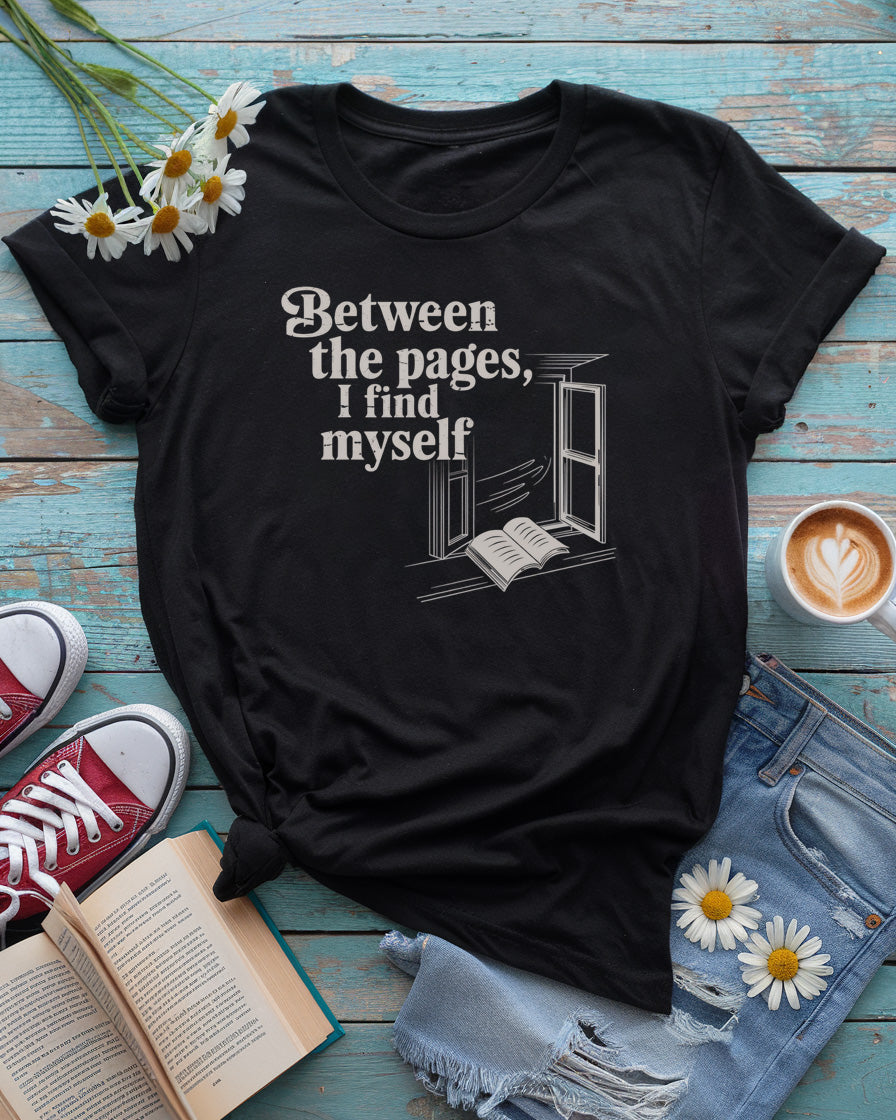Between the pages, I find my self Tee
