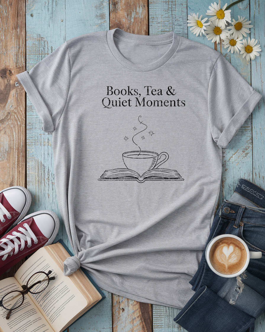 Books, Tea & Quiet Moments Tee