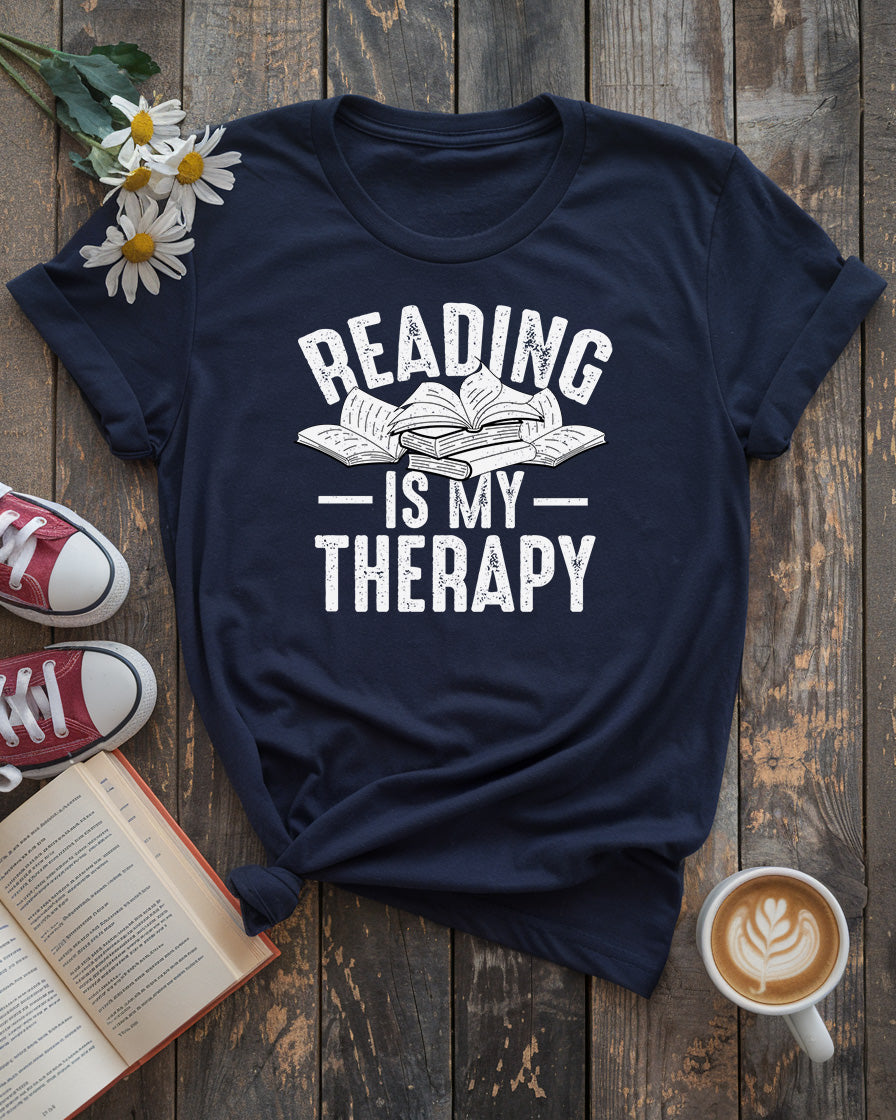 Reading Is My Therapy Tee
