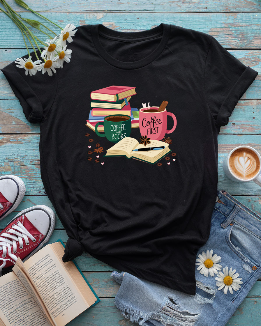 Coffe & Books Tee