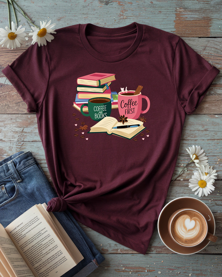 Coffe & Books Tee