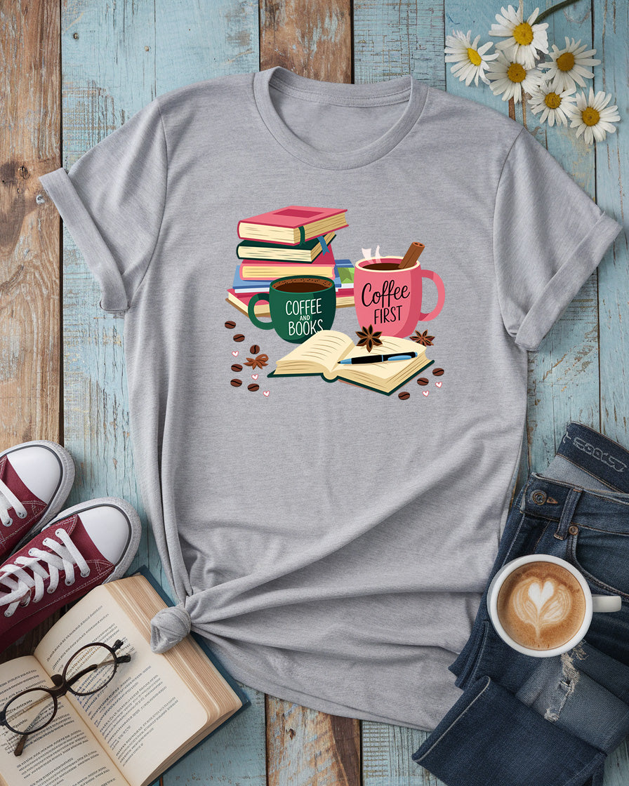 Coffe & Books Tee