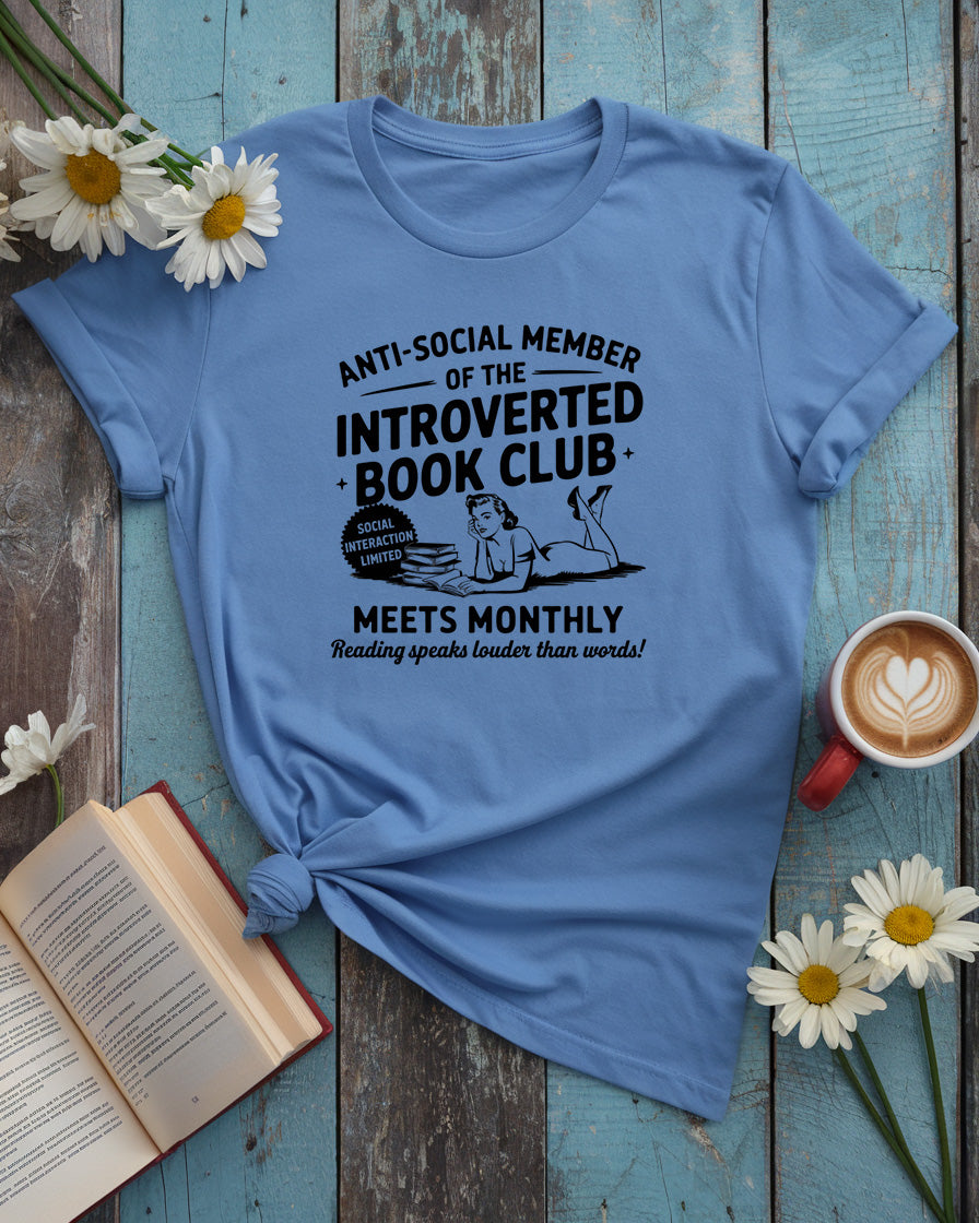 Introverted Book Club Unisex Tee