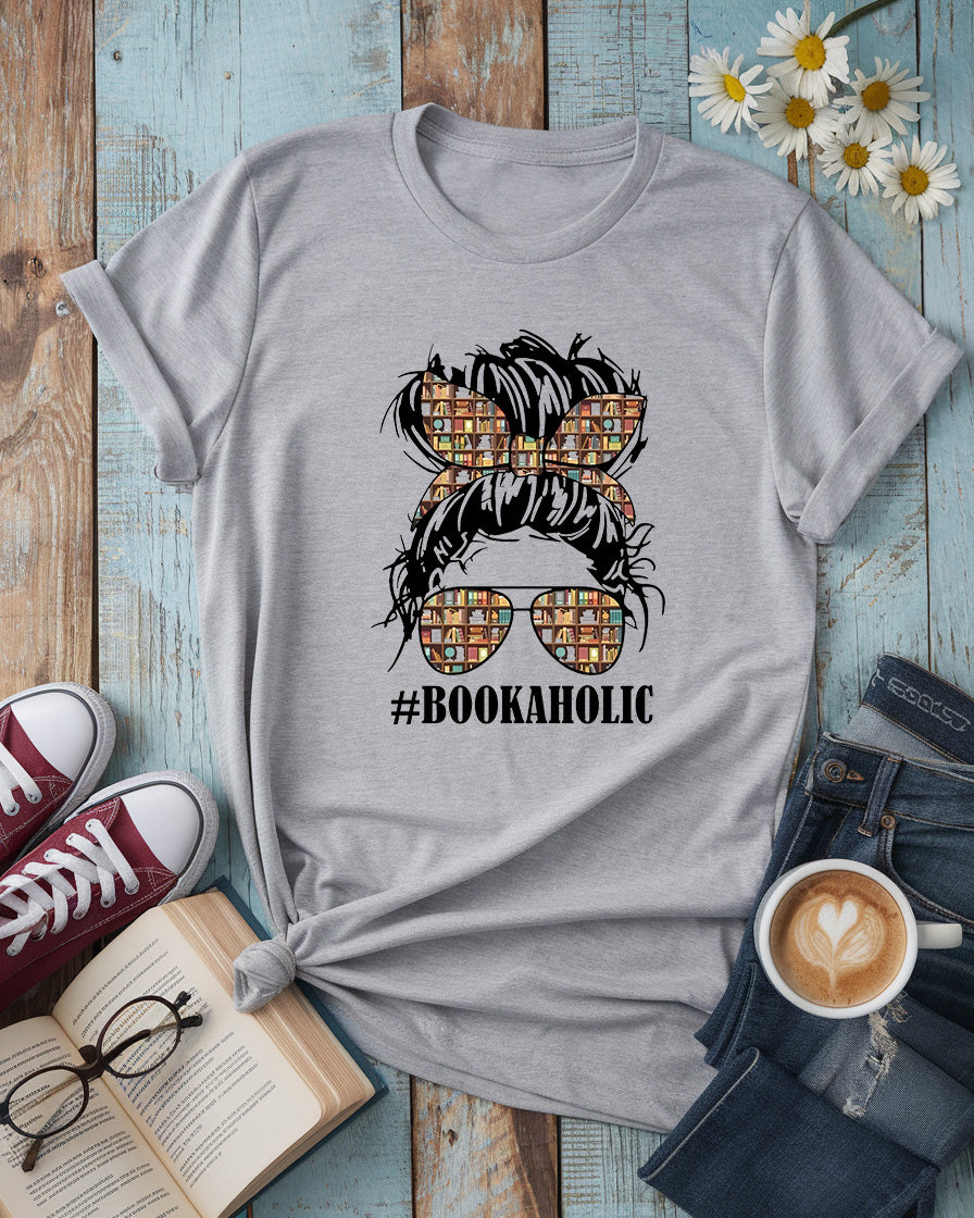 Bookaholic Tee, Premium Bella Cotton Shirt