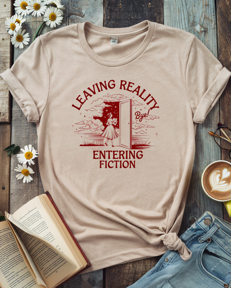 Entering Fiction Book Lover Tee