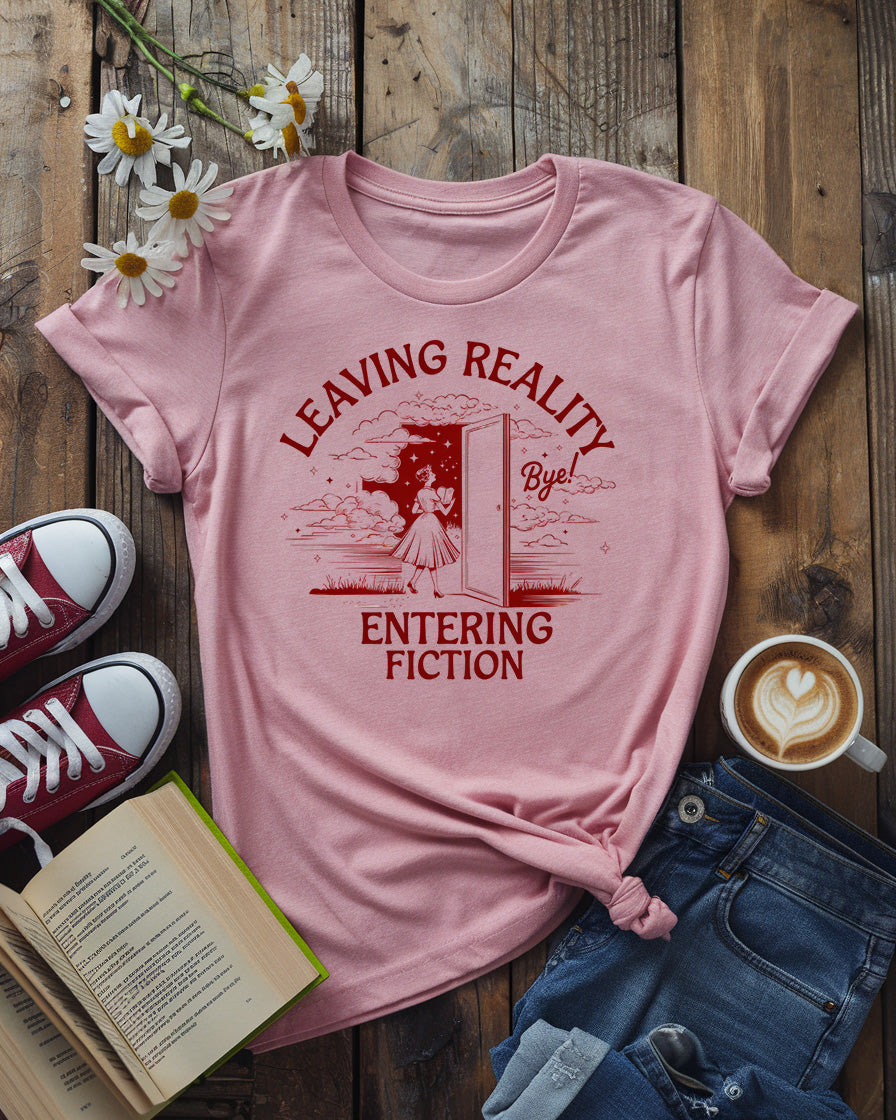 Entering Fiction Book Lover Tee