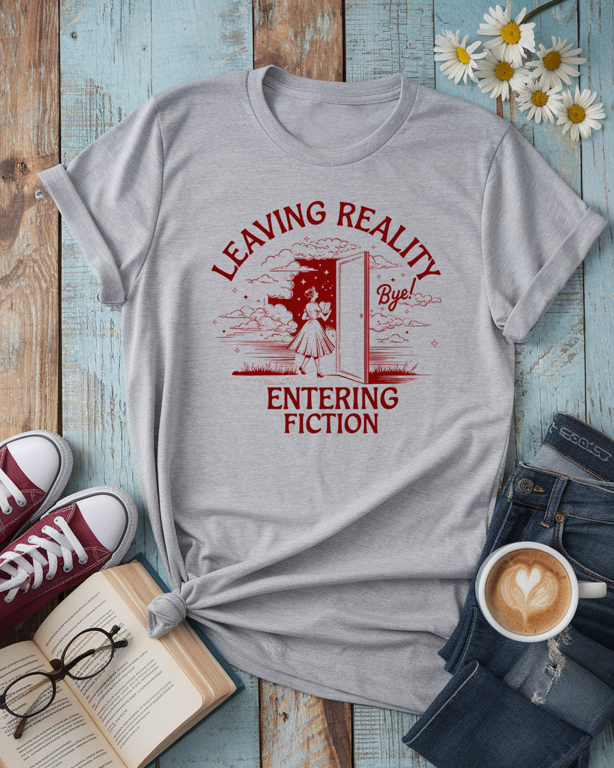 Entering Fiction Book Lover Tee
