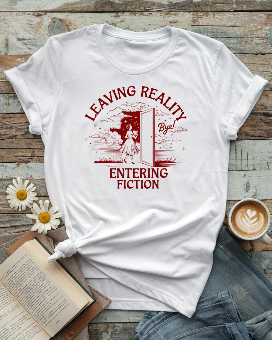 Entering Fiction Book Lover Tee