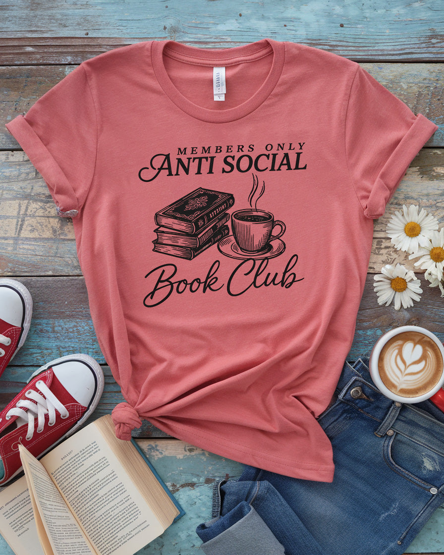 Anti-Social Book Club Tee