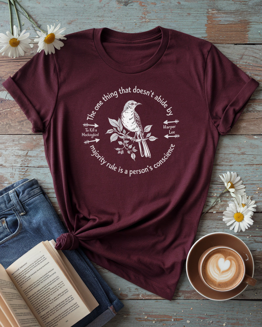 To Kill a Mockingbird Tee, Harper Lee Literary Design