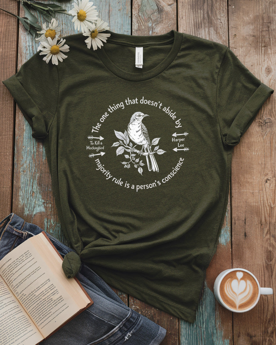 To Kill a Mockingbird Tee, Harper Lee Literary Design