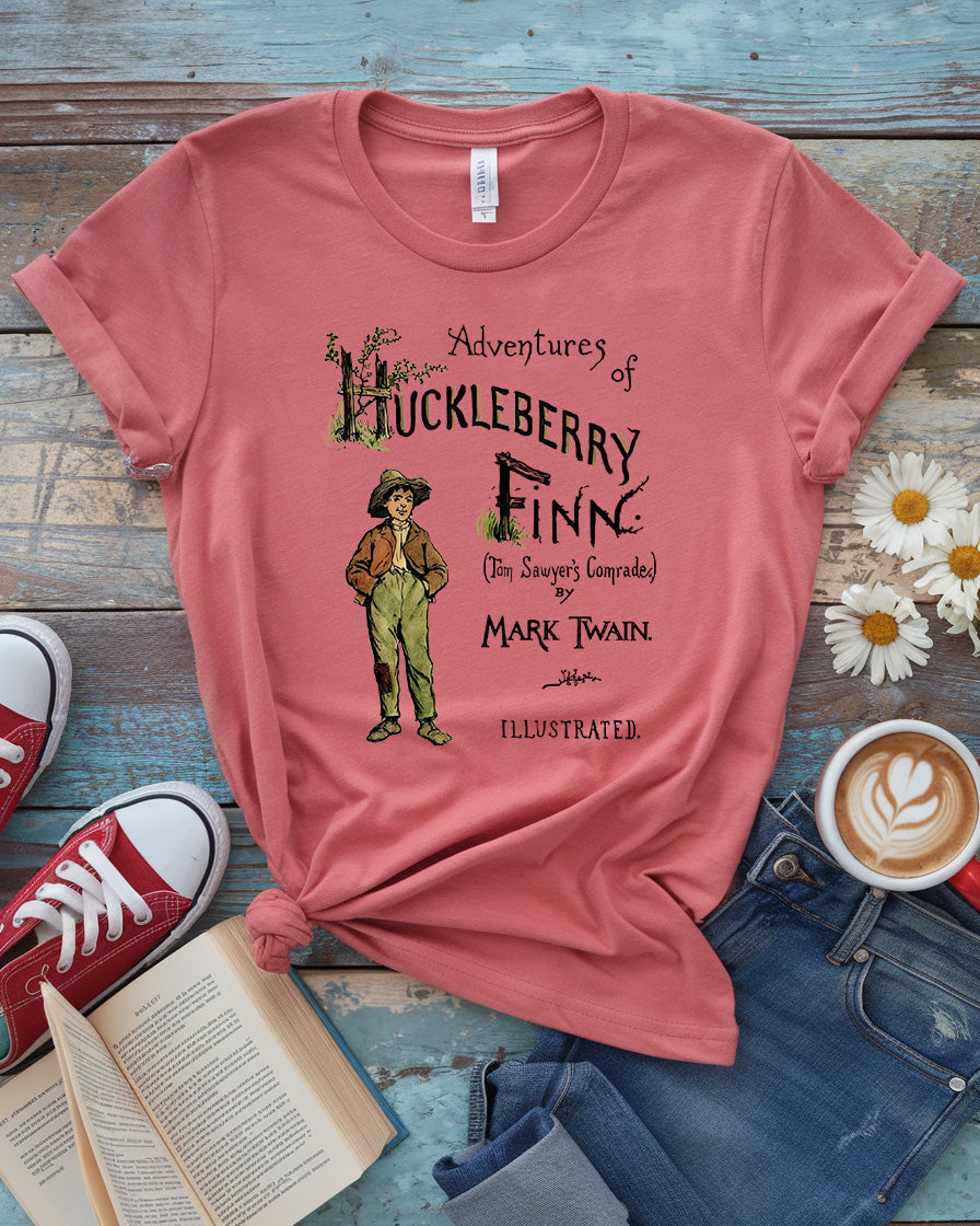 Adventures of Huckleberry Finn Tee, Classic Literary Design