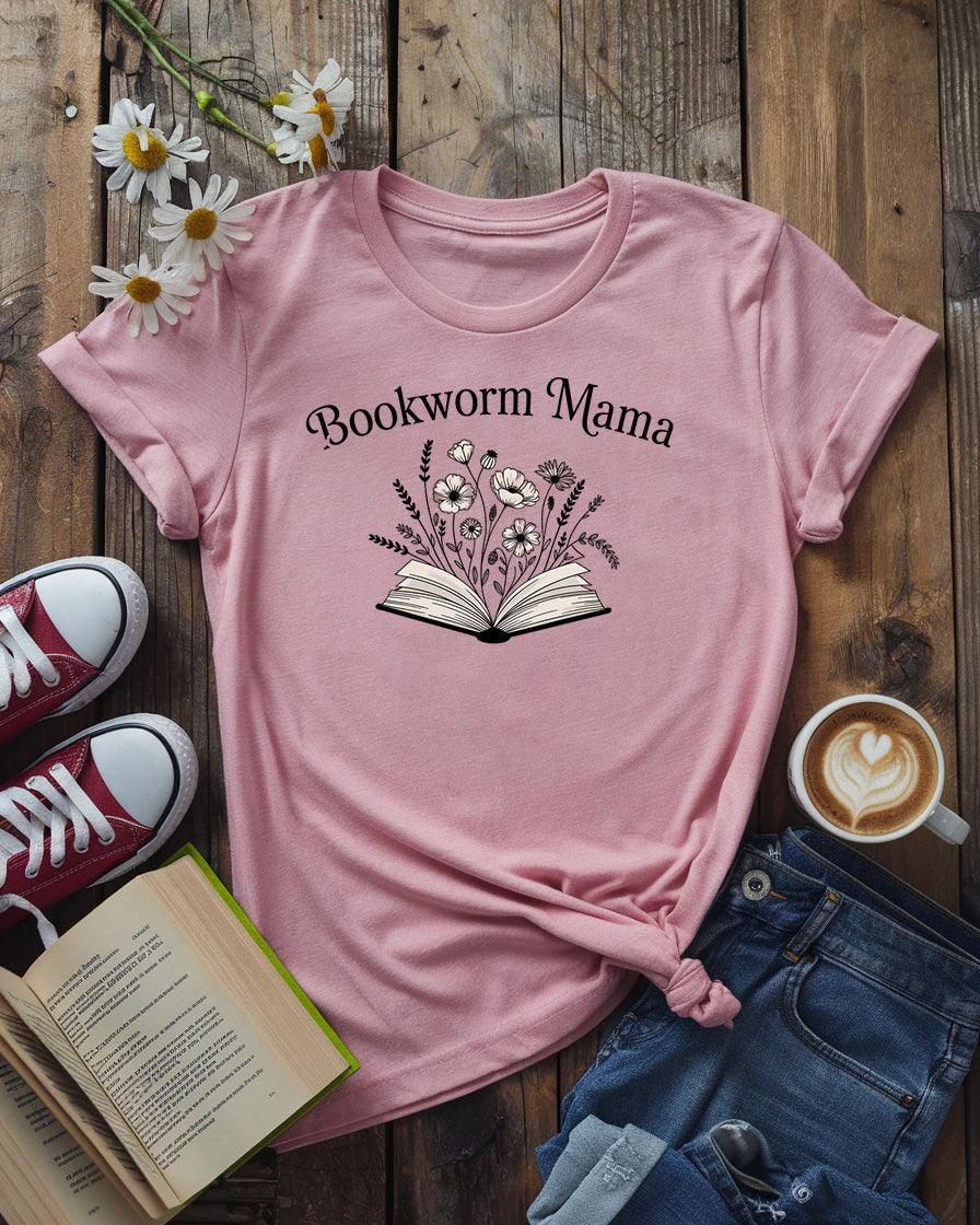 Bookworm Mama Tee