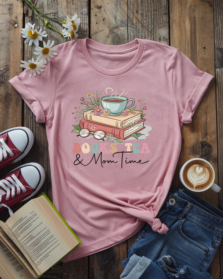 Books, Tea & Mom Time Tee