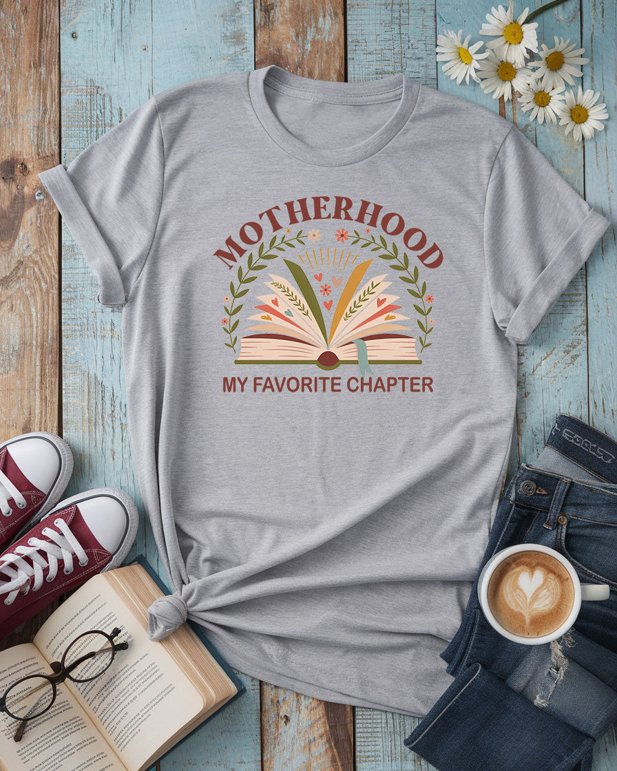 Motherhood My Favorite Chapter Tee