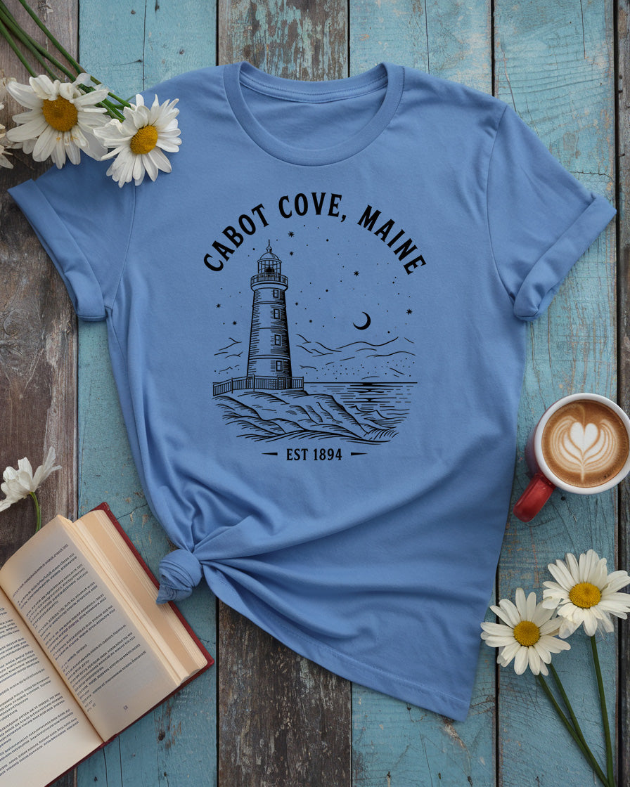 Cabot Cove, Maine Tee, Murder, She Wrote Inspired