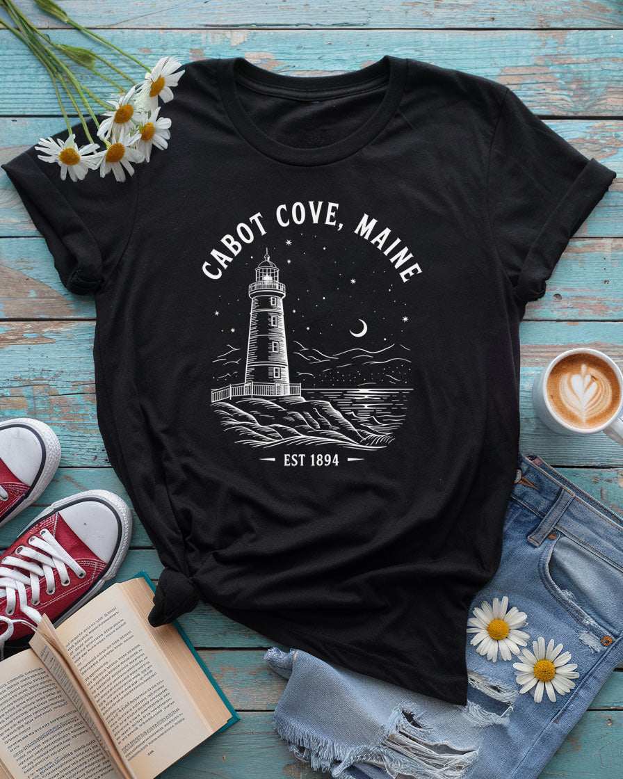 Cabot Cove, Maine Tee, Murder, She Wrote Inspired
