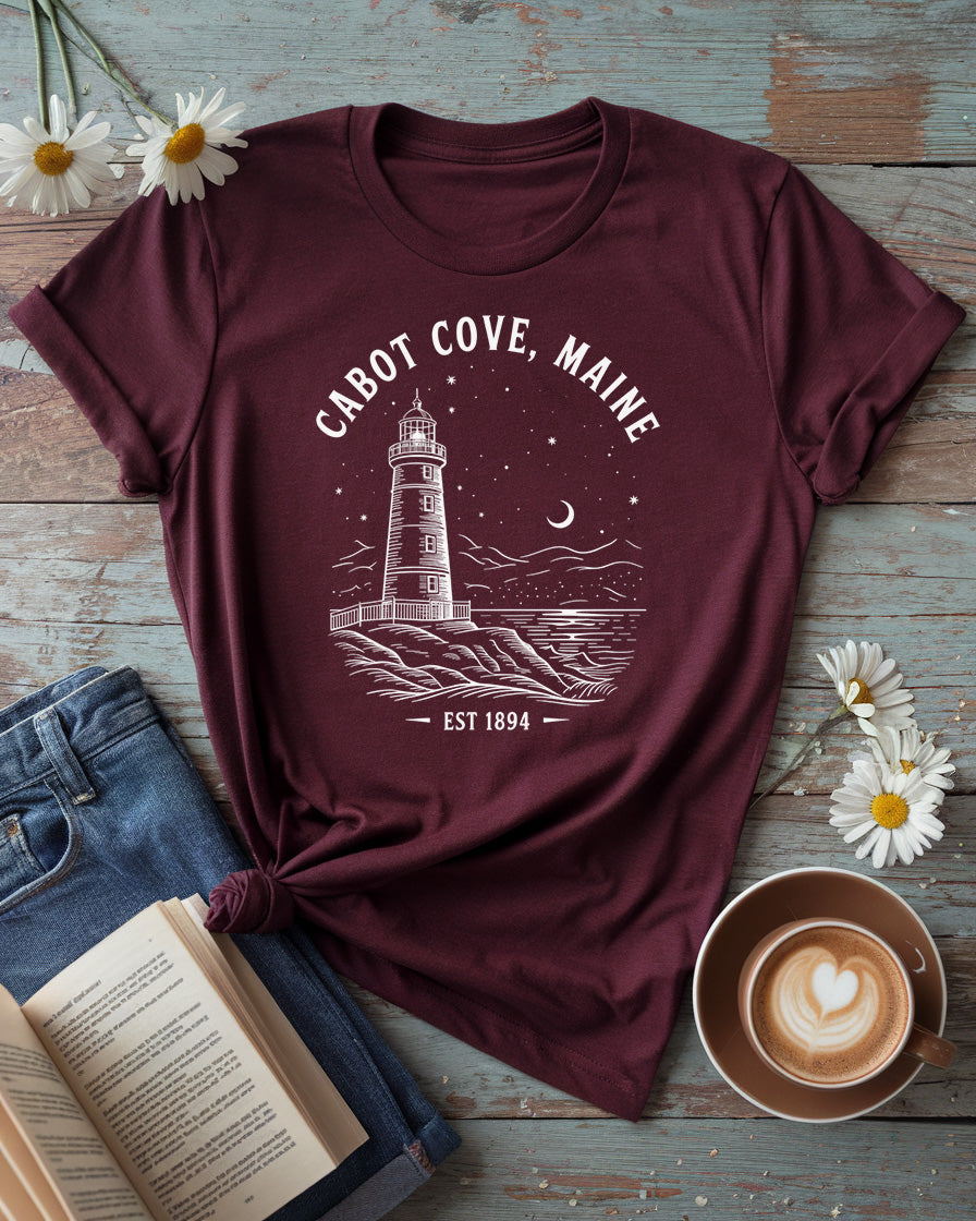 Cabot Cove, Maine Tee, Murder, She Wrote Inspired