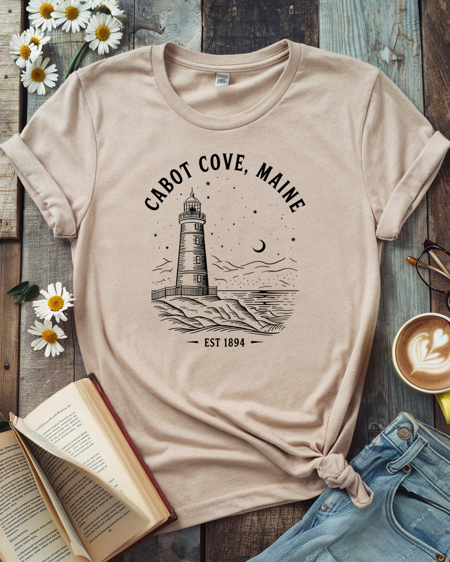 Cabot Cove, Maine Tee, Murder, She Wrote Inspired