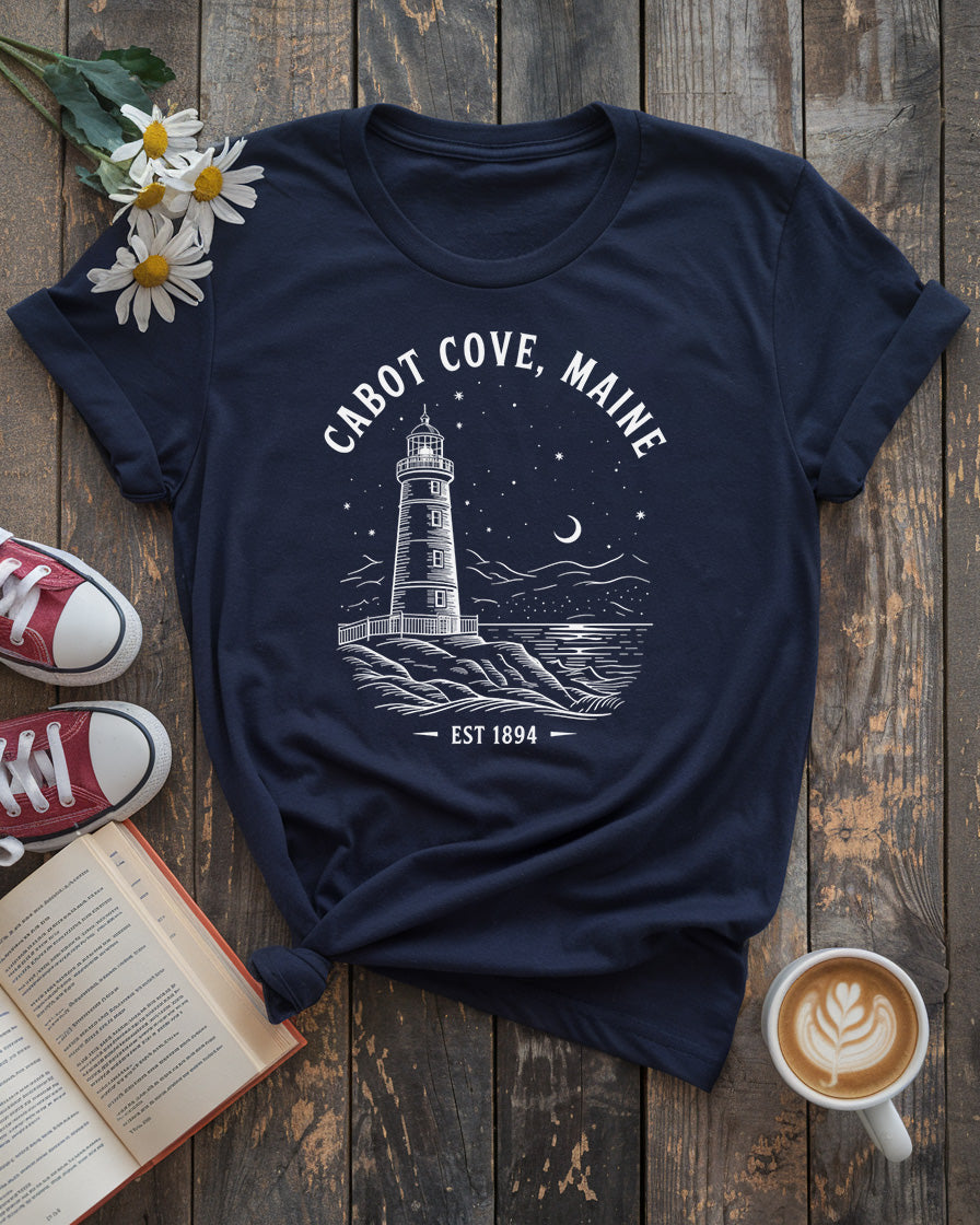 Cabot Cove, Maine Tee, Murder, She Wrote Inspired