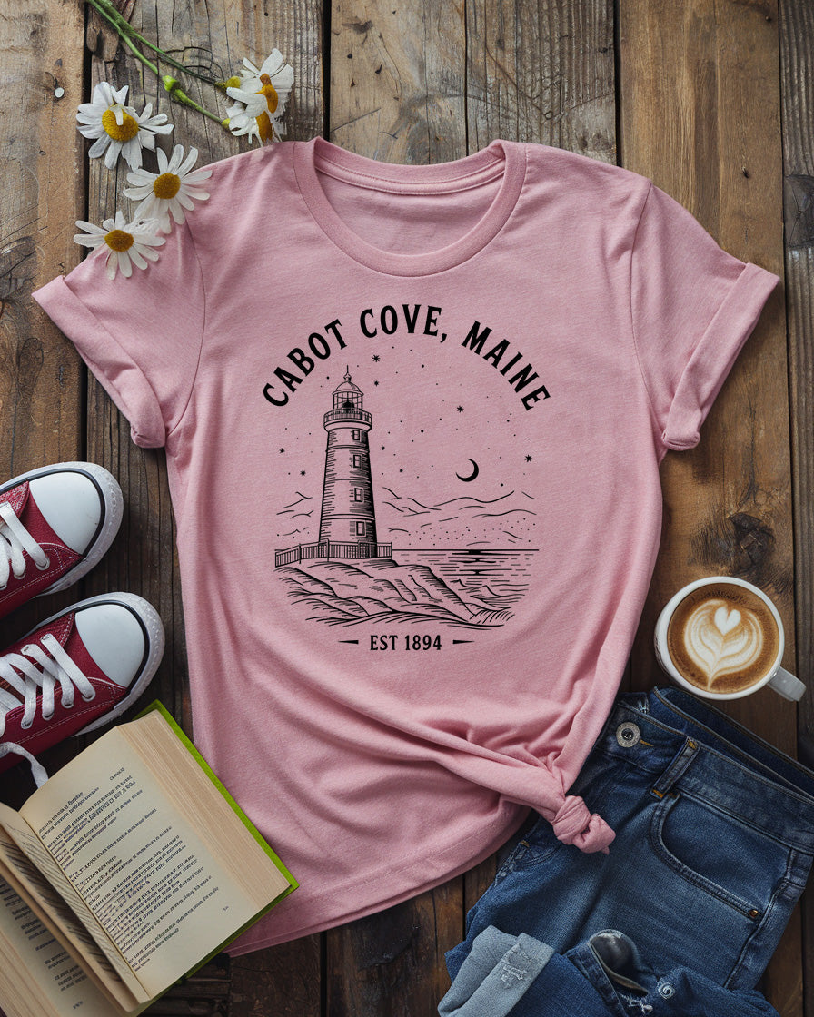Cabot Cove, Maine Tee, Murder, She Wrote Inspired