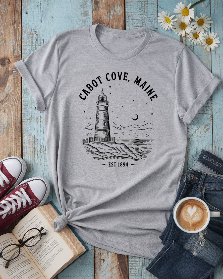 Cabot Cove, Maine Tee, Murder, She Wrote Inspired