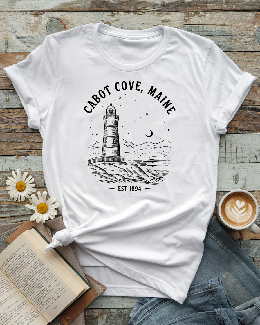 Cabot Cove, Maine Tee, Murder, She Wrote Inspired