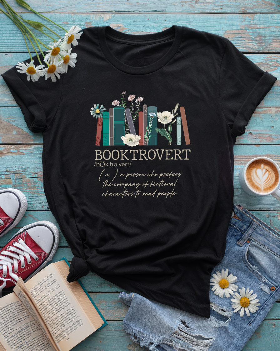 Booktrovert Tee, Unique Gift for Introverted Readers