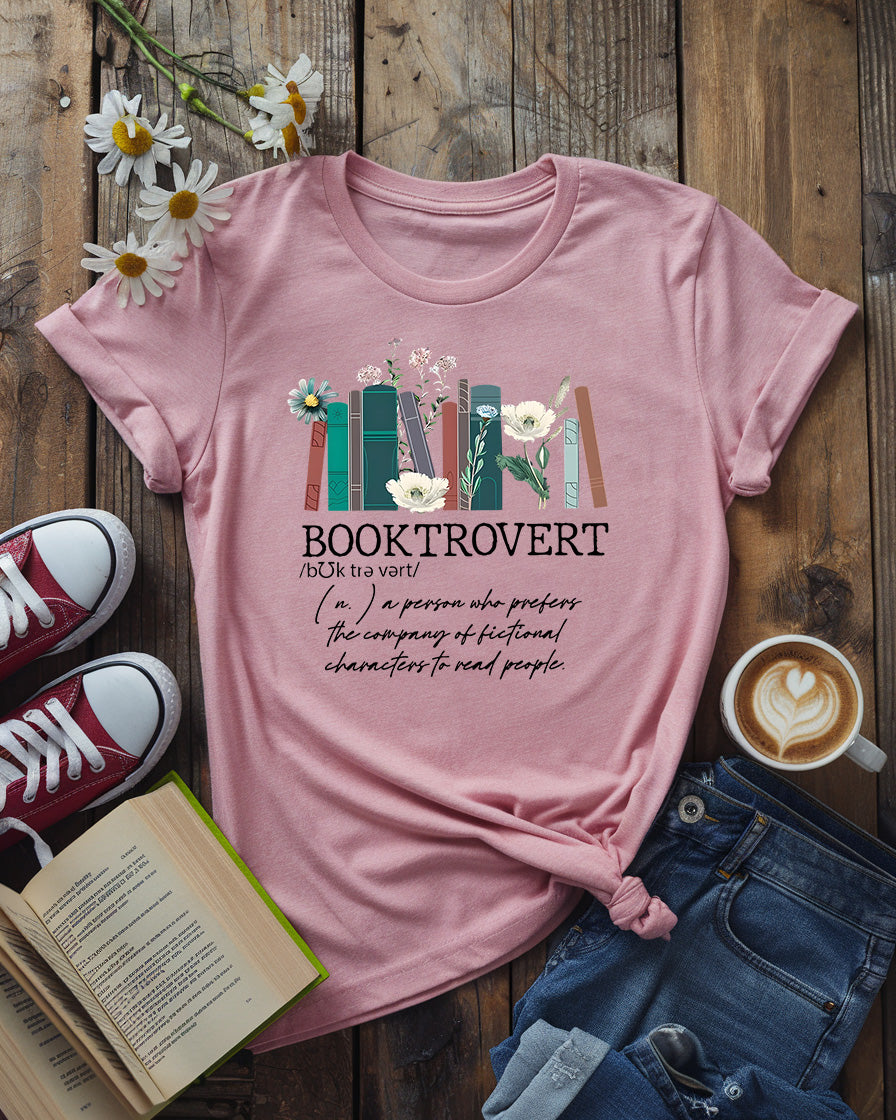 Booktrovert Tee, Unique Gift for Introverted Readers