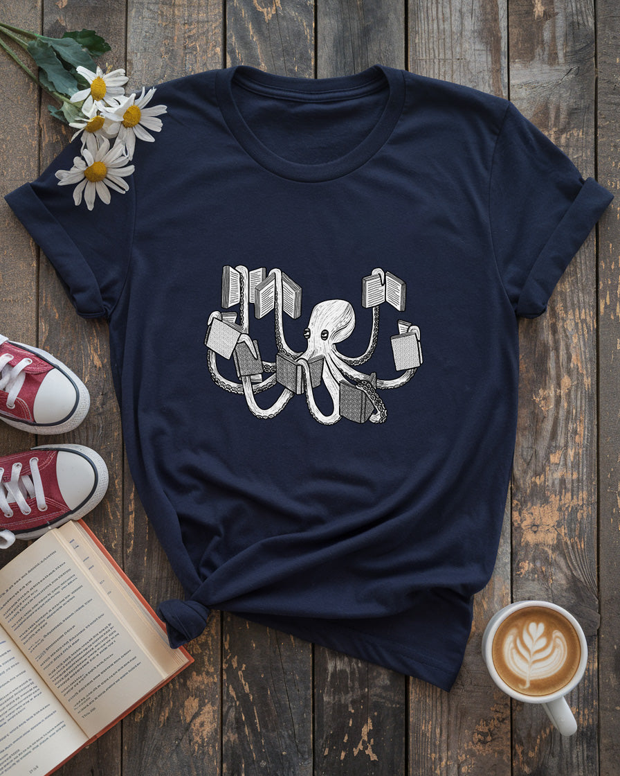 Octopus Bookworm Tee