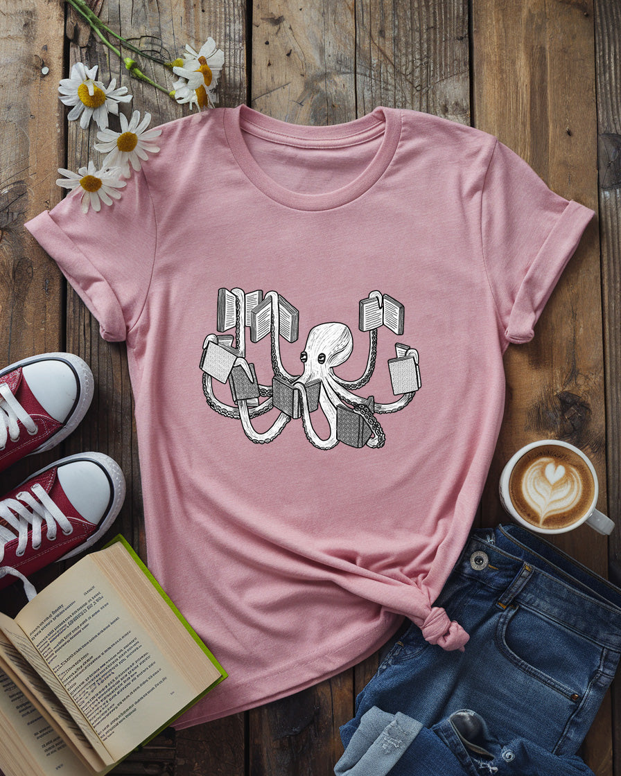 Octopus Bookworm Tee