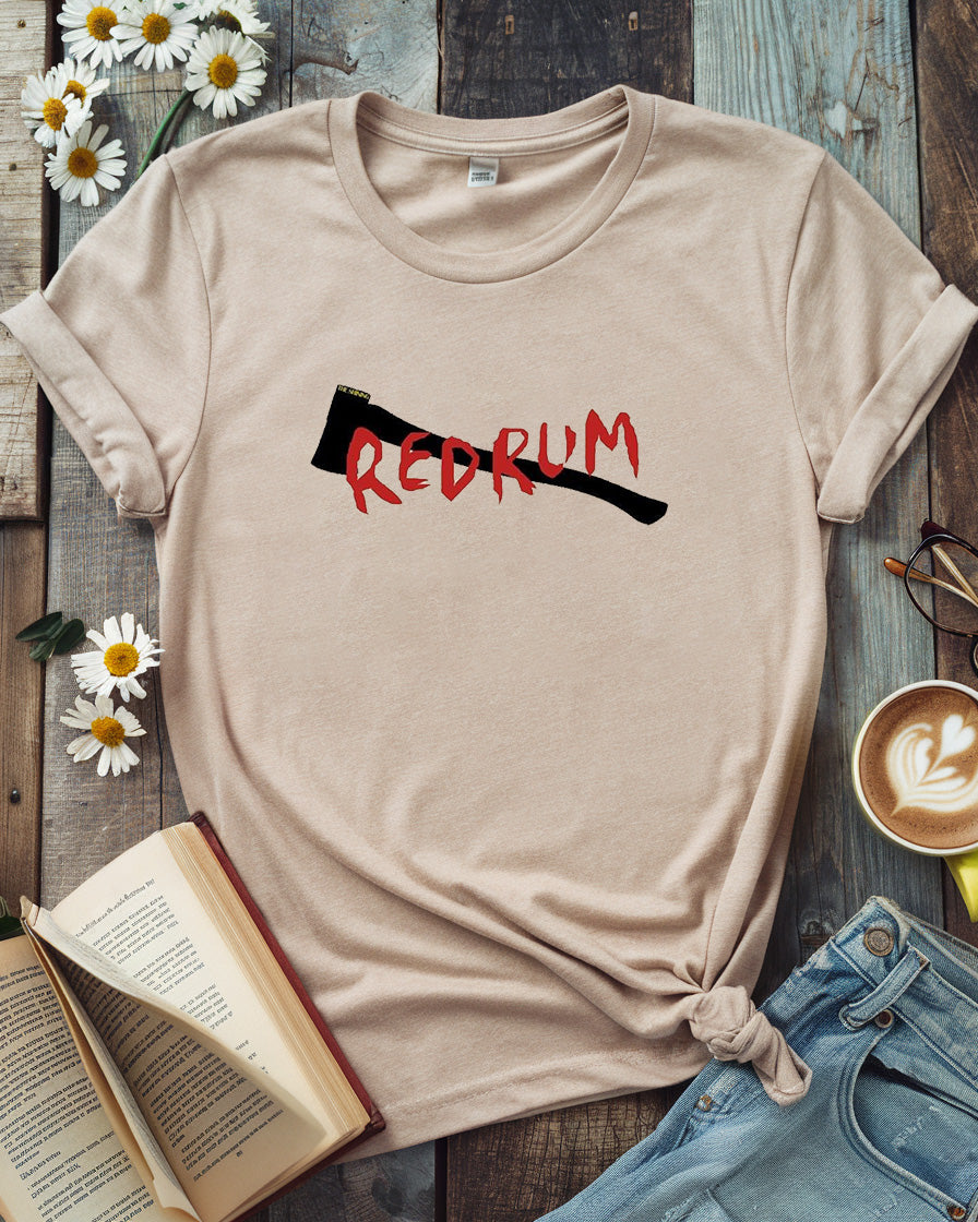 Redrum The Shining Tee, Stephen King Horror Book Lover