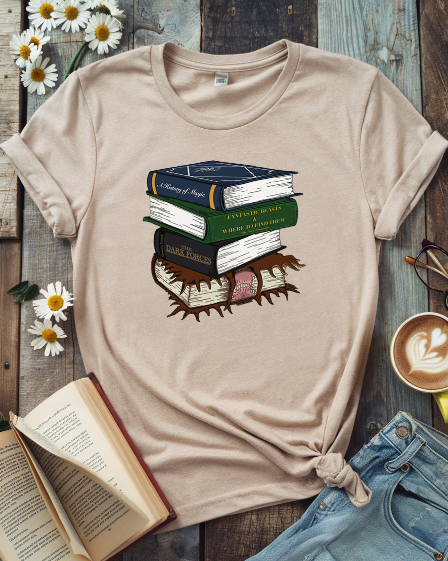 Harry Potter Magical Book Stack Tee