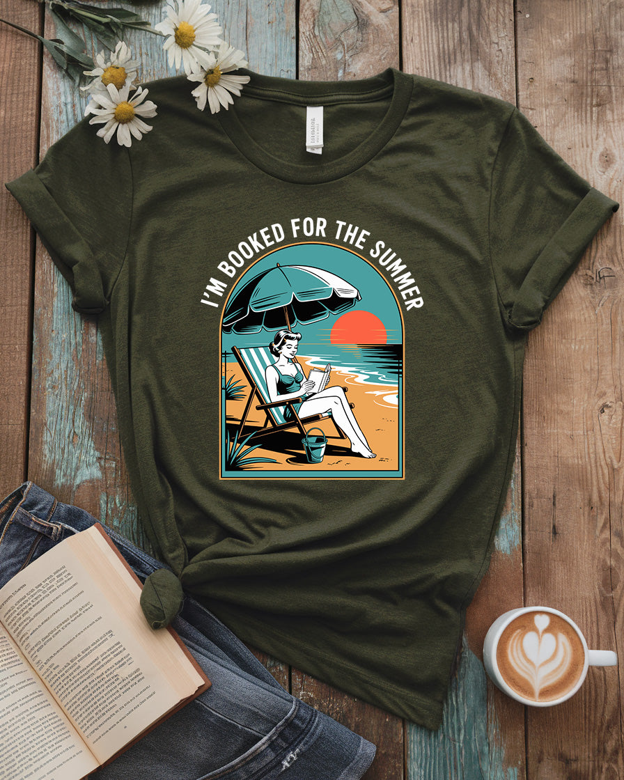 Retro Beach Book Lover Tee