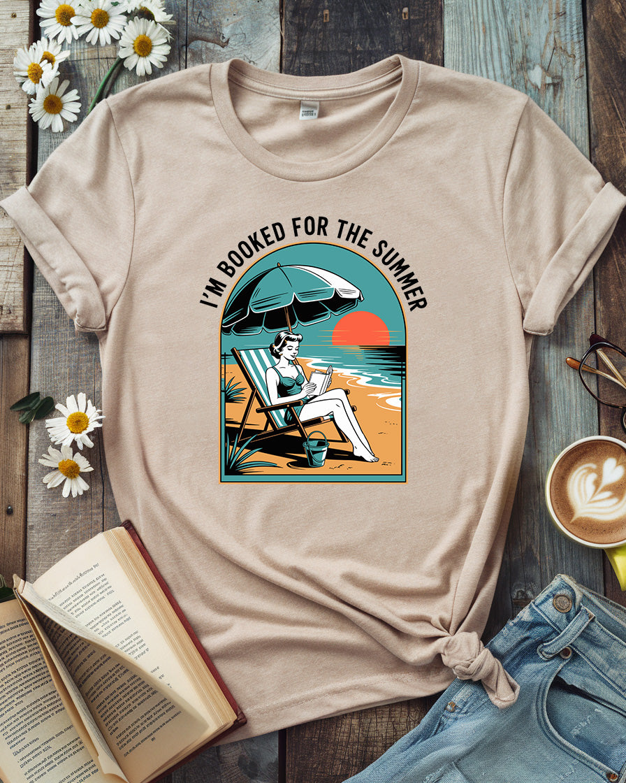 Retro Beach Book Lover Tee