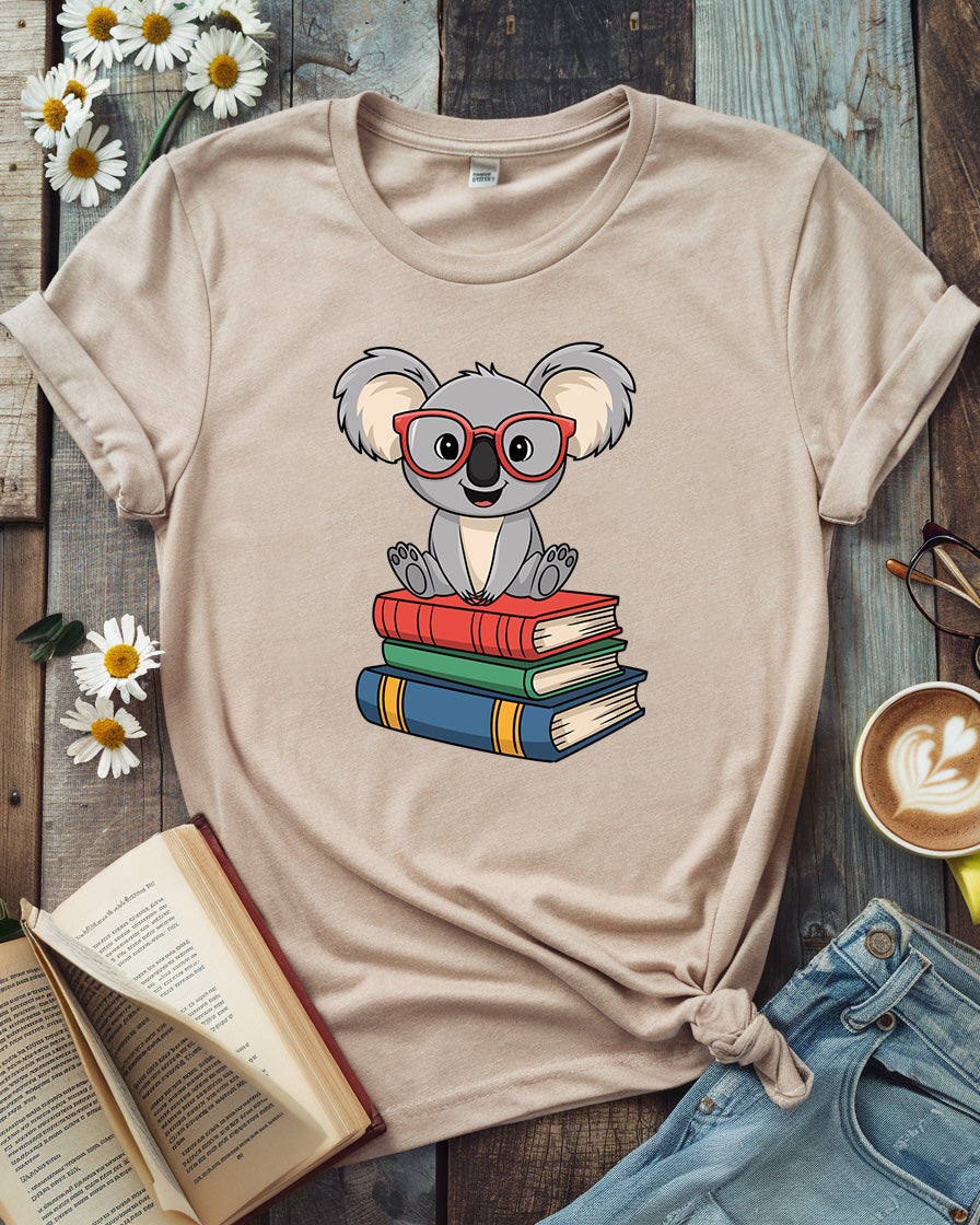 Cute Reading Animal Book Lover Tee