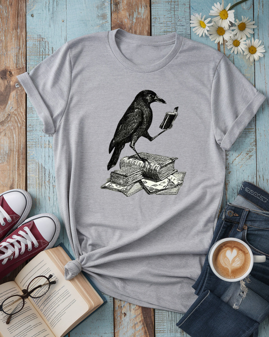 Vintage Gothic Book Lover Tee