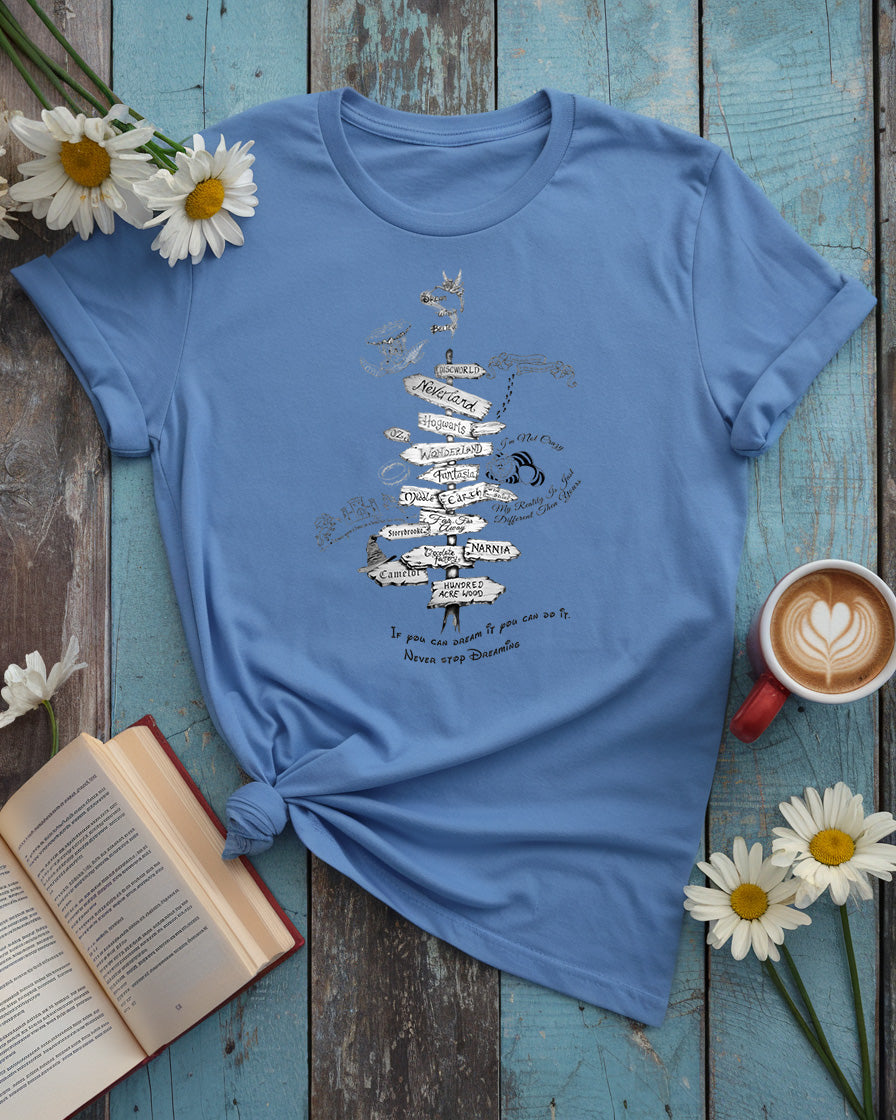 Bookish Worlds Signpost Tee