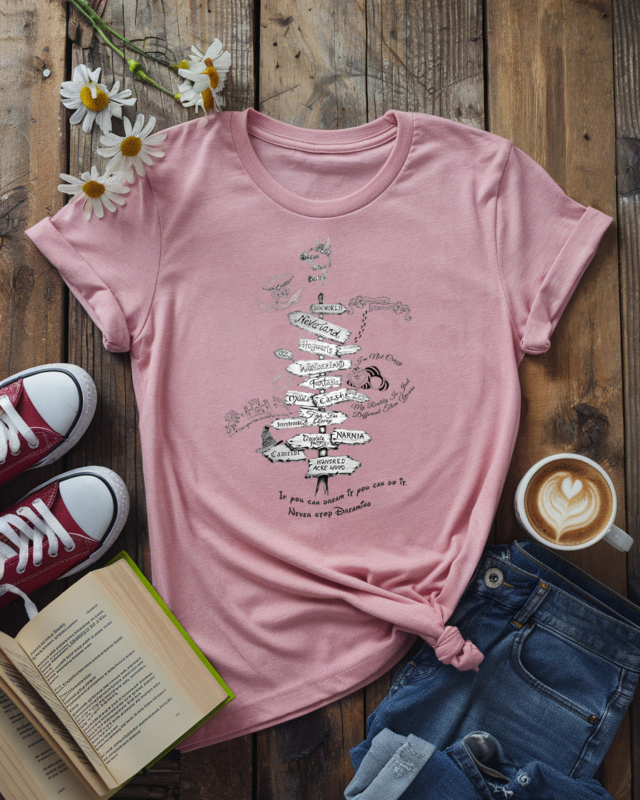 Bookish Worlds Signpost Tee
