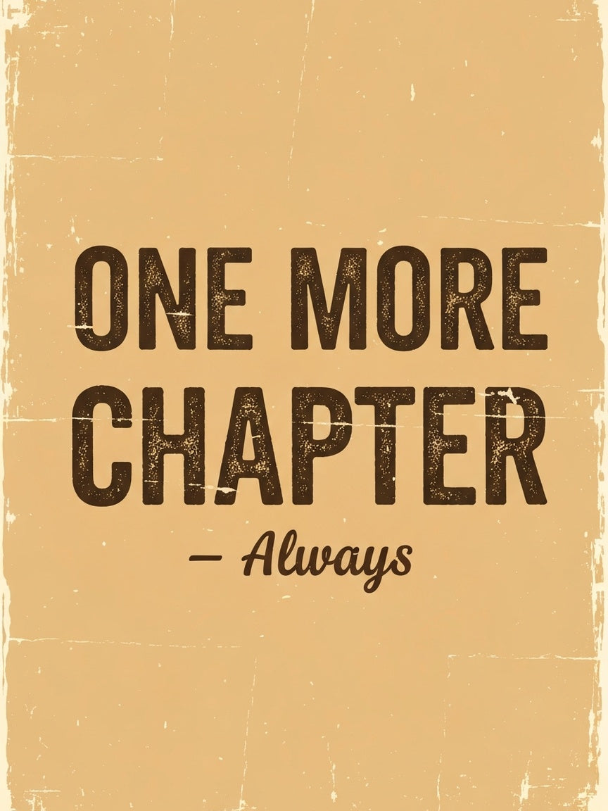 One More Chapter — Vintage Screen Print Tee - 01-hero