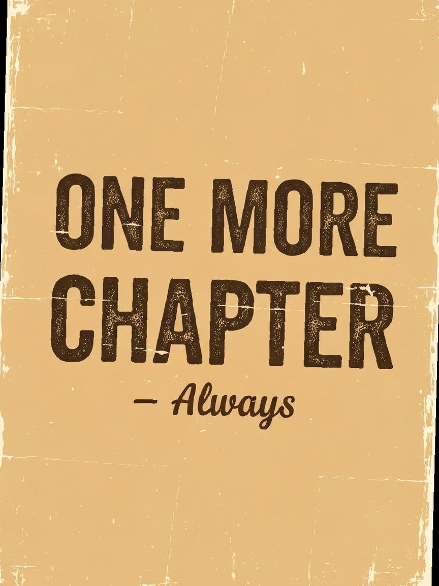 One More Chapter — Vintage Screen Print Tee - 02-lifestyle-1