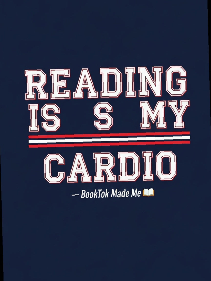 Reading Is My Cardio — Varsity Athletic Tee - 03-lifestyle-2