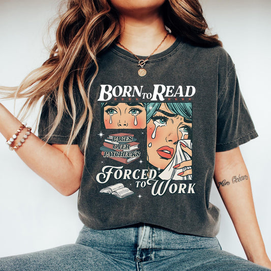 Born To Read Bookish Shirt