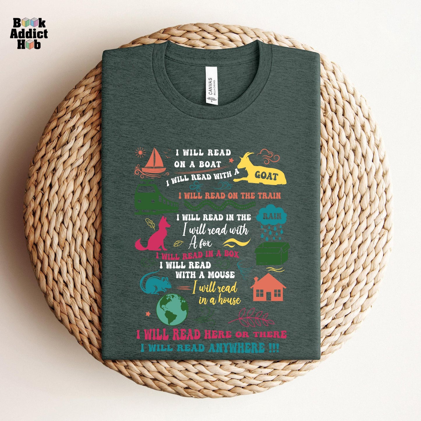 I Will Read Here Or There Tee