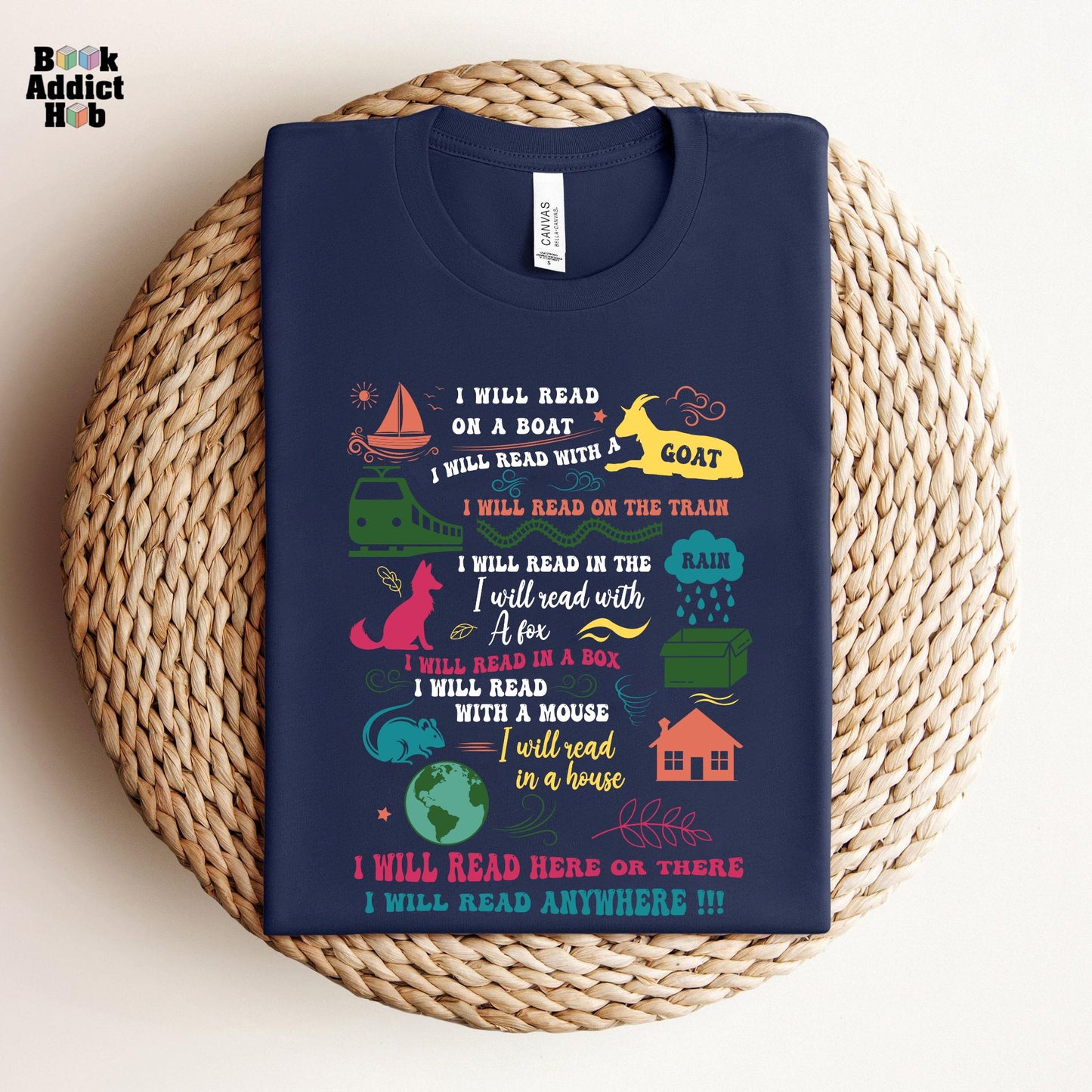 I Will Read Here Or There Tee