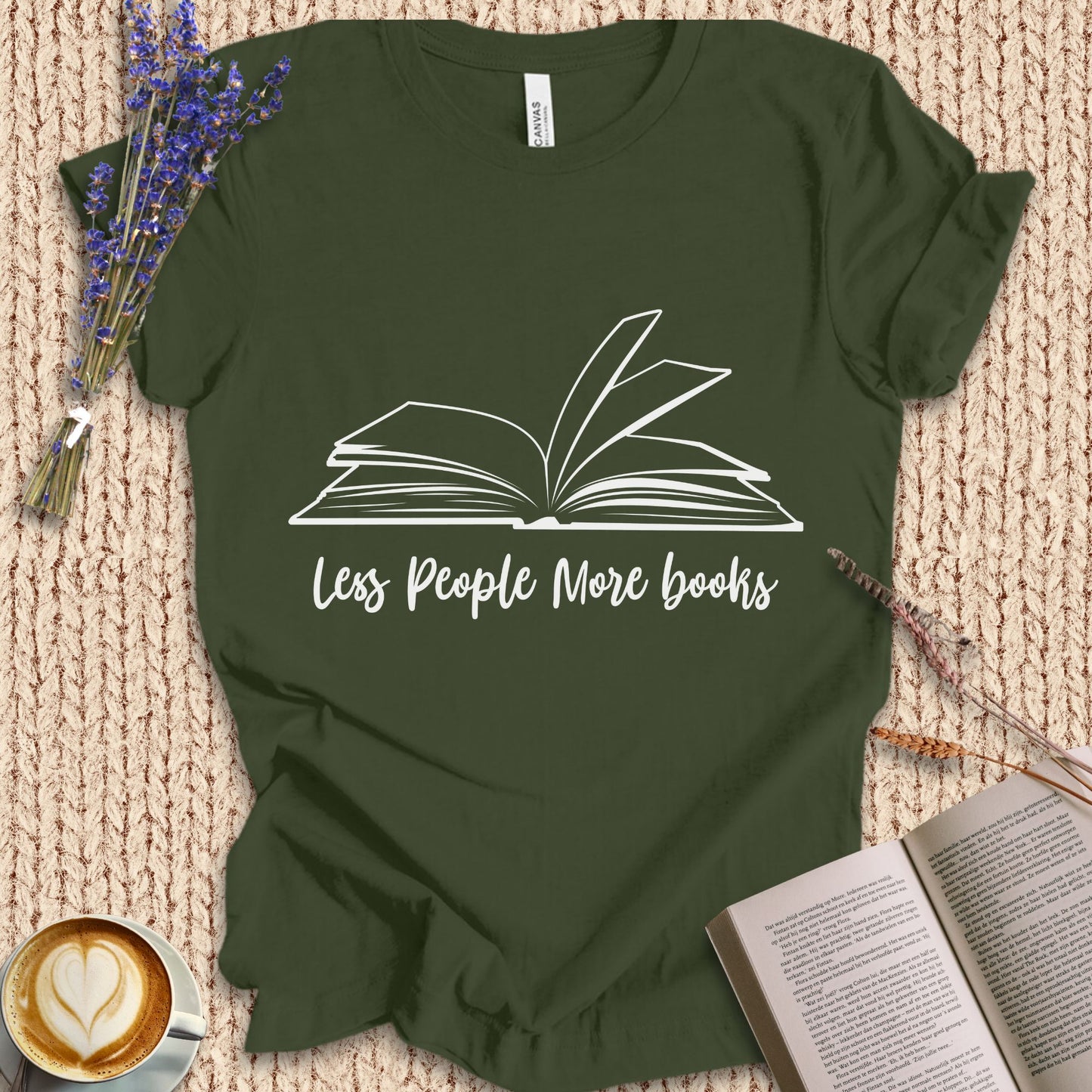 Less People More Books Tee