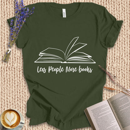 Less People More Books Tee